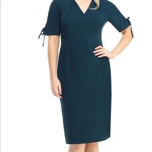 Midi Tie Sleeve Dress NWT